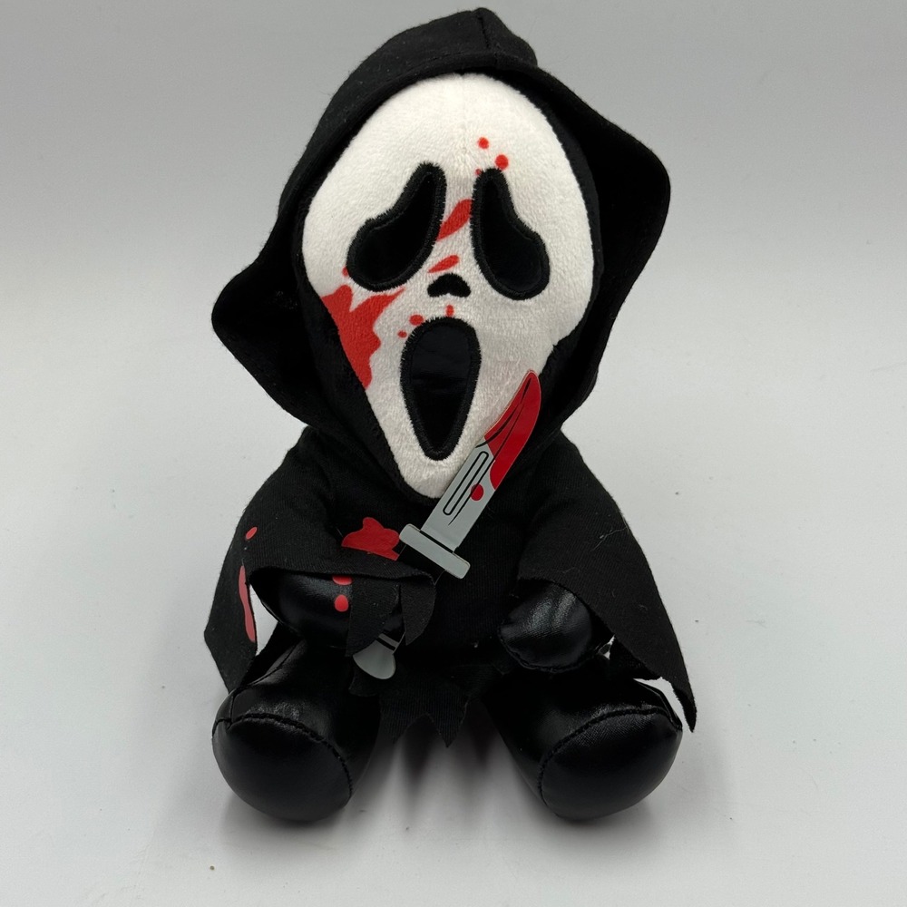 Ghost Face Scream Plush Bloody Mask Knife Horror Movie Collectible Toy